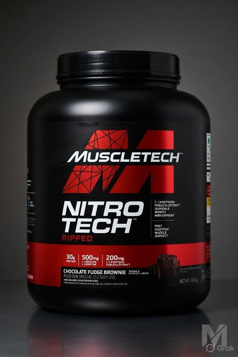 MuscleTech Nitro-Tech Ripped Lean Whey Protein Powder