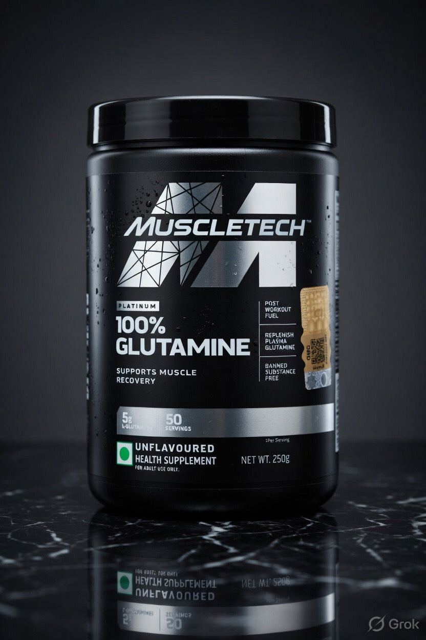 MuscleTech Platinum 100% Glutamine Powder (Unflavoured)